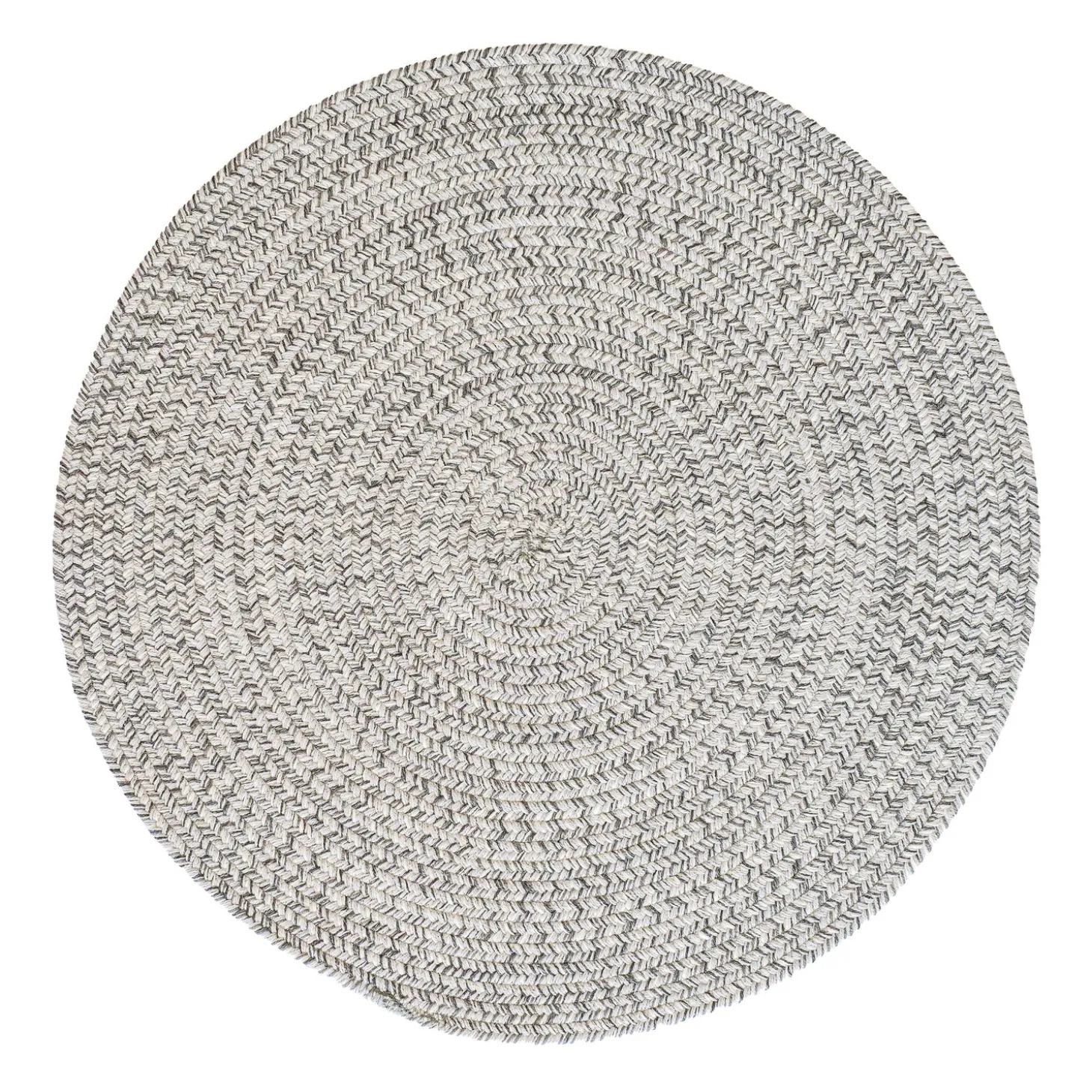 Area Rugs>Plow & Hearth Indoor/Outdoor Oval Pine Creek Braided Polypropylene Rug, 5'6" Round