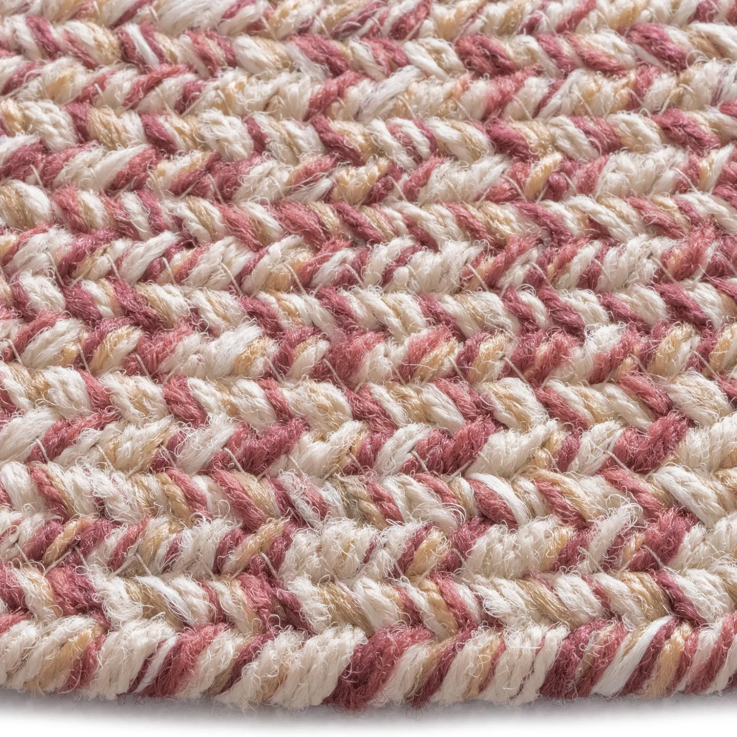 Area Rugs>Plow & Hearth Indoor/Outdoor Oval Pine Creek Braided Polypropylene Rug, 5'6" Round