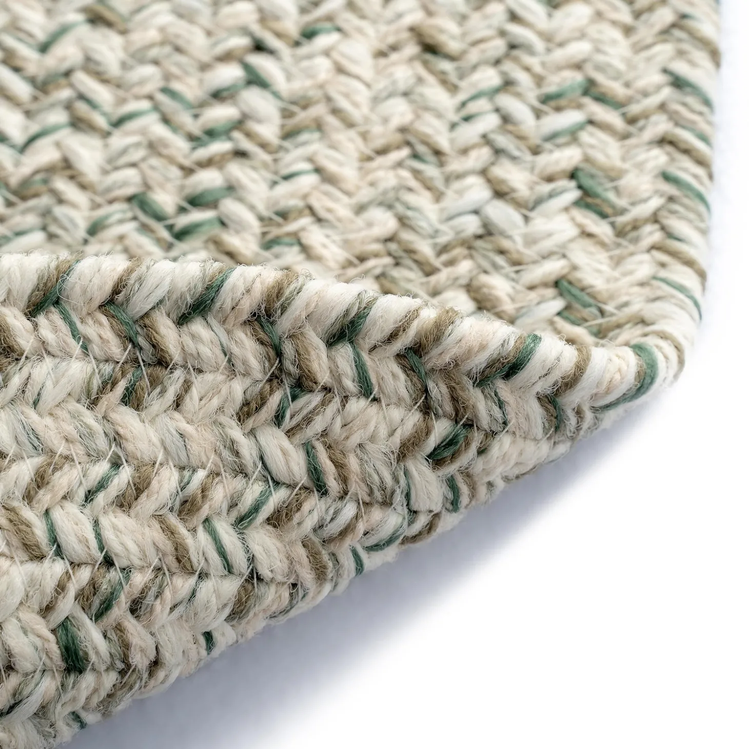 Area Rugs>Plow & Hearth Indoor/Outdoor Oval Pine Creek Braided Polypropylene Rug, 2'7" x 9' Runner