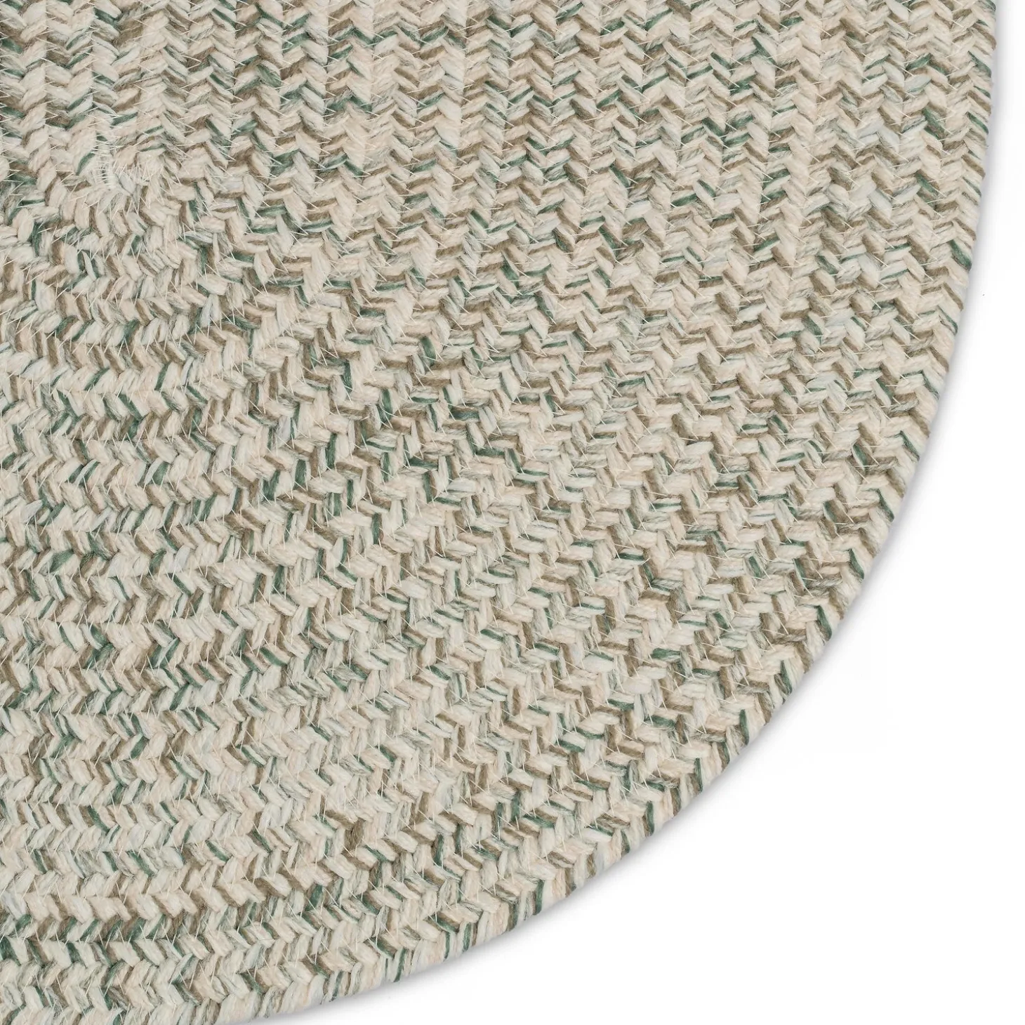 Area Rugs>Plow & Hearth Indoor/Outdoor Oval Pine Creek Braided Polypropylene Rug, 2'7" x 9' Runner