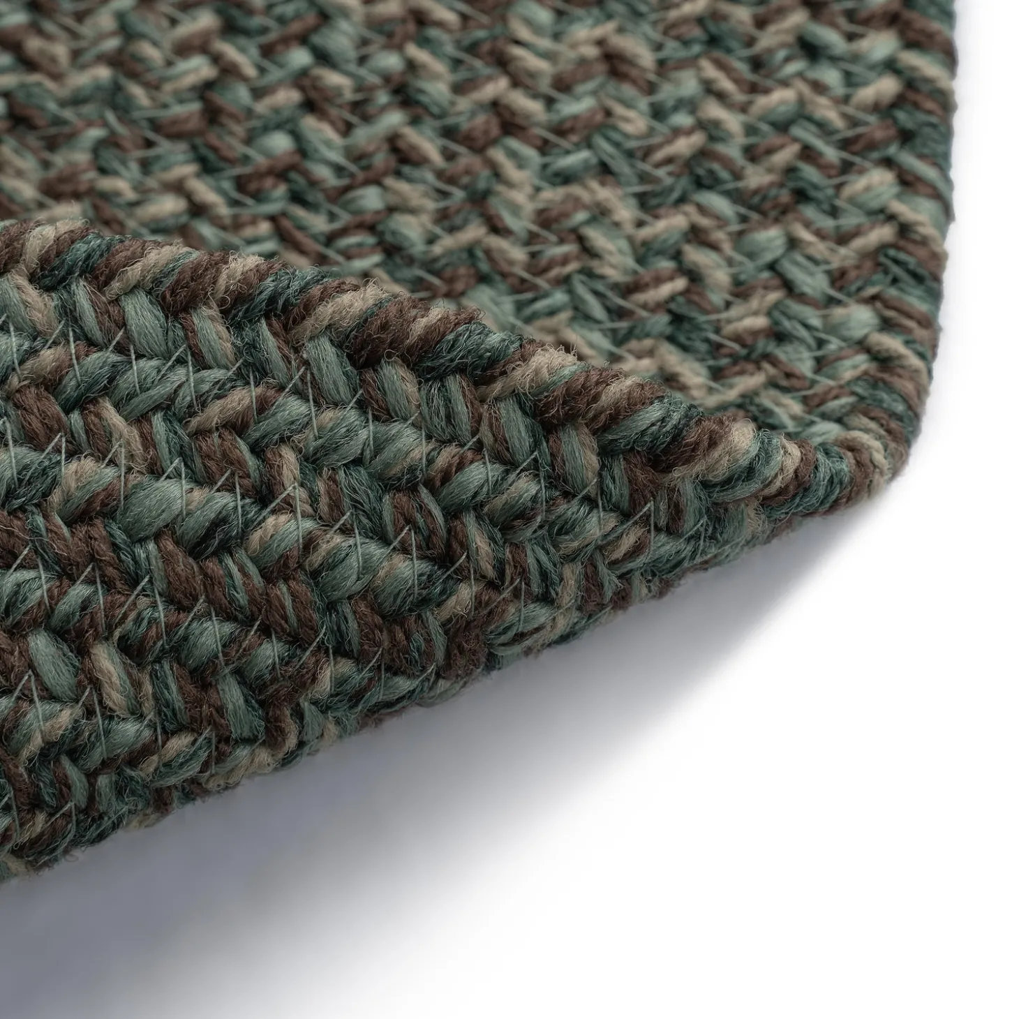 Area Rugs>Plow & Hearth Indoor/Outdoor Oval Pine Creek Braided Polypropylene Rug, 2'7" x 9' Runner