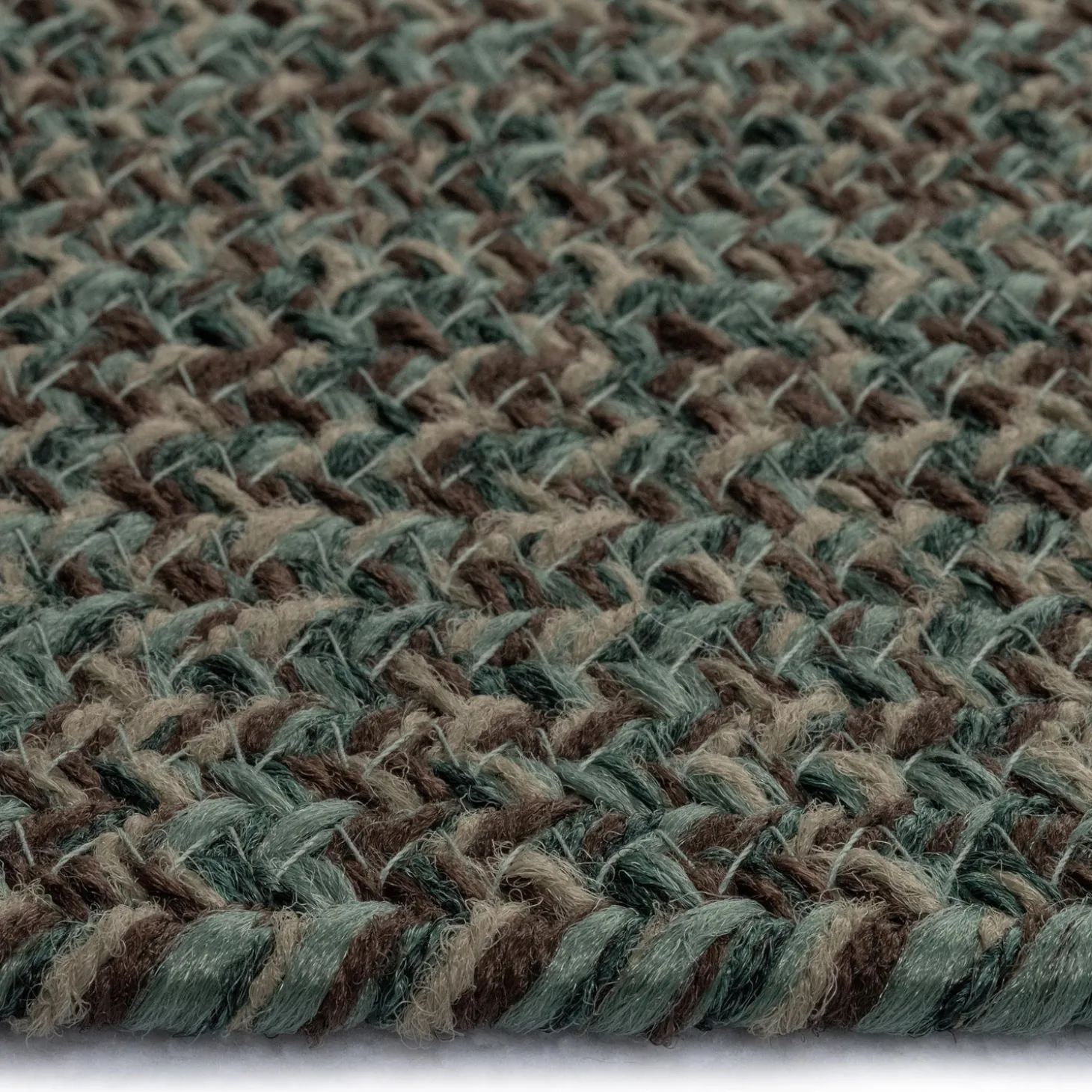 Area Rugs>Plow & Hearth Indoor/Outdoor Oval Pine Creek Braided Polypropylene Rug, 2'7" x 9' Runner