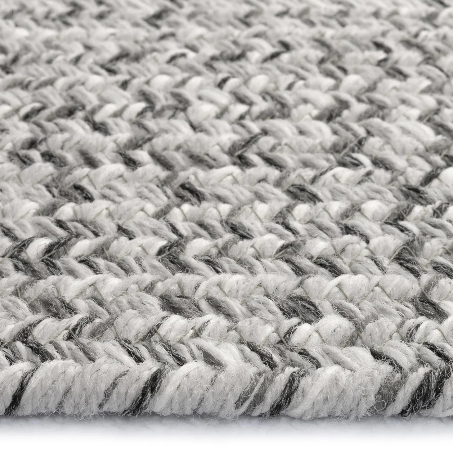 Area Rugs>Plow & Hearth Indoor/Outdoor Oval Pine Creek Braided Polypropylene Rug, 2'7" x 9' Runner