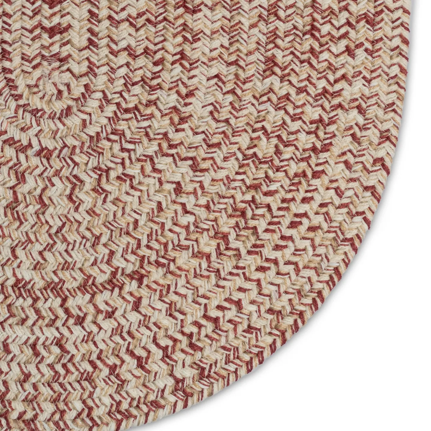 Area Rugs>Plow & Hearth Indoor/Outdoor Oval Pine Creek Braided Polypropylene Rug, 2'7" x 9' Runner