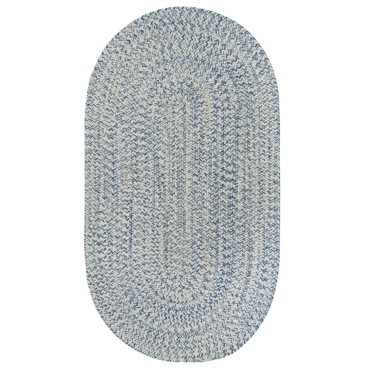 Area Rugs>Plow & Hearth Indoor/Outdoor Oval Pine Creek Braided Polypropylene Rug, 2'7" x 9' Runner