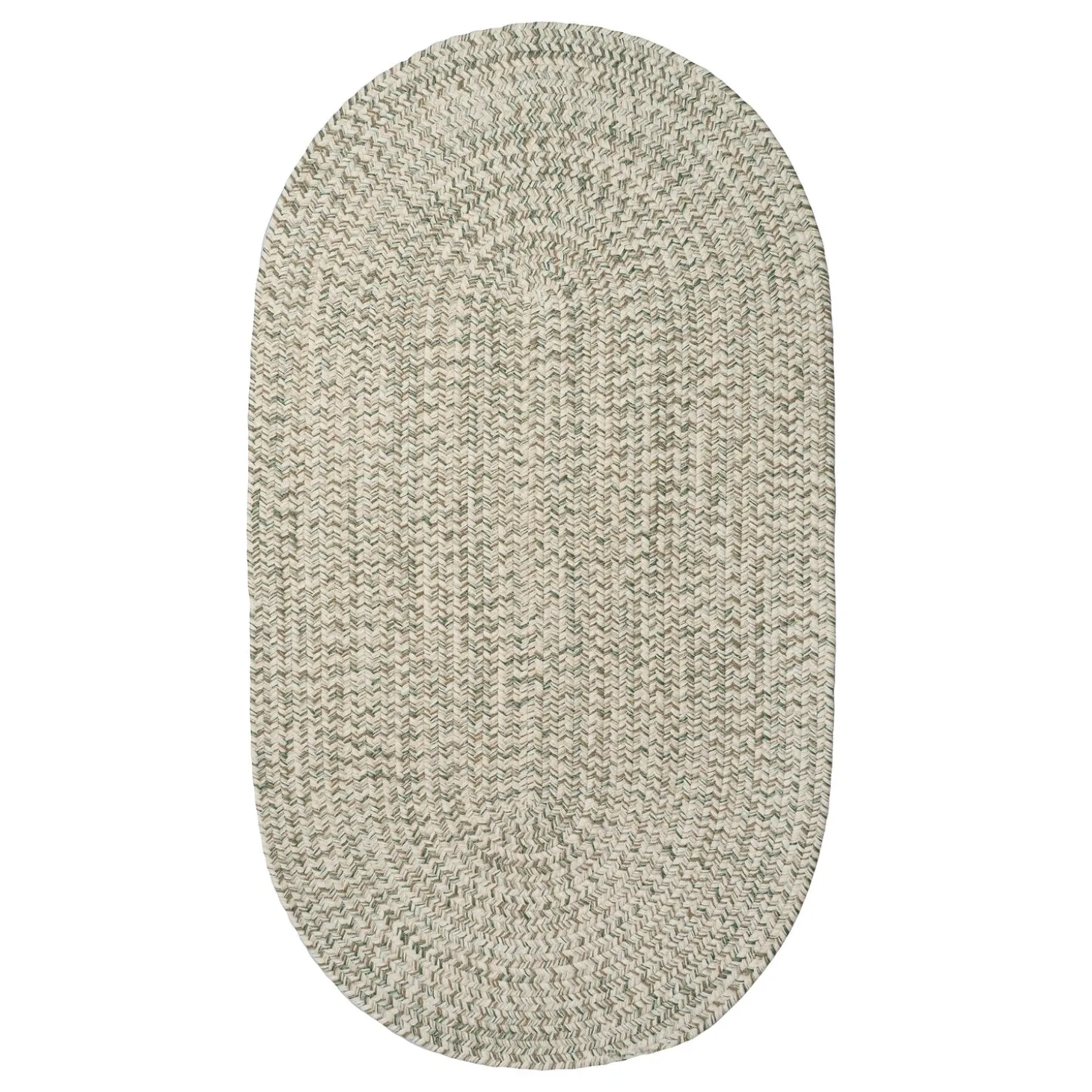 Area Rugs>Plow & Hearth Indoor/Outdoor Oval Pine Creek Braided Polypropylene Rug, 2'7" x 9' Runner