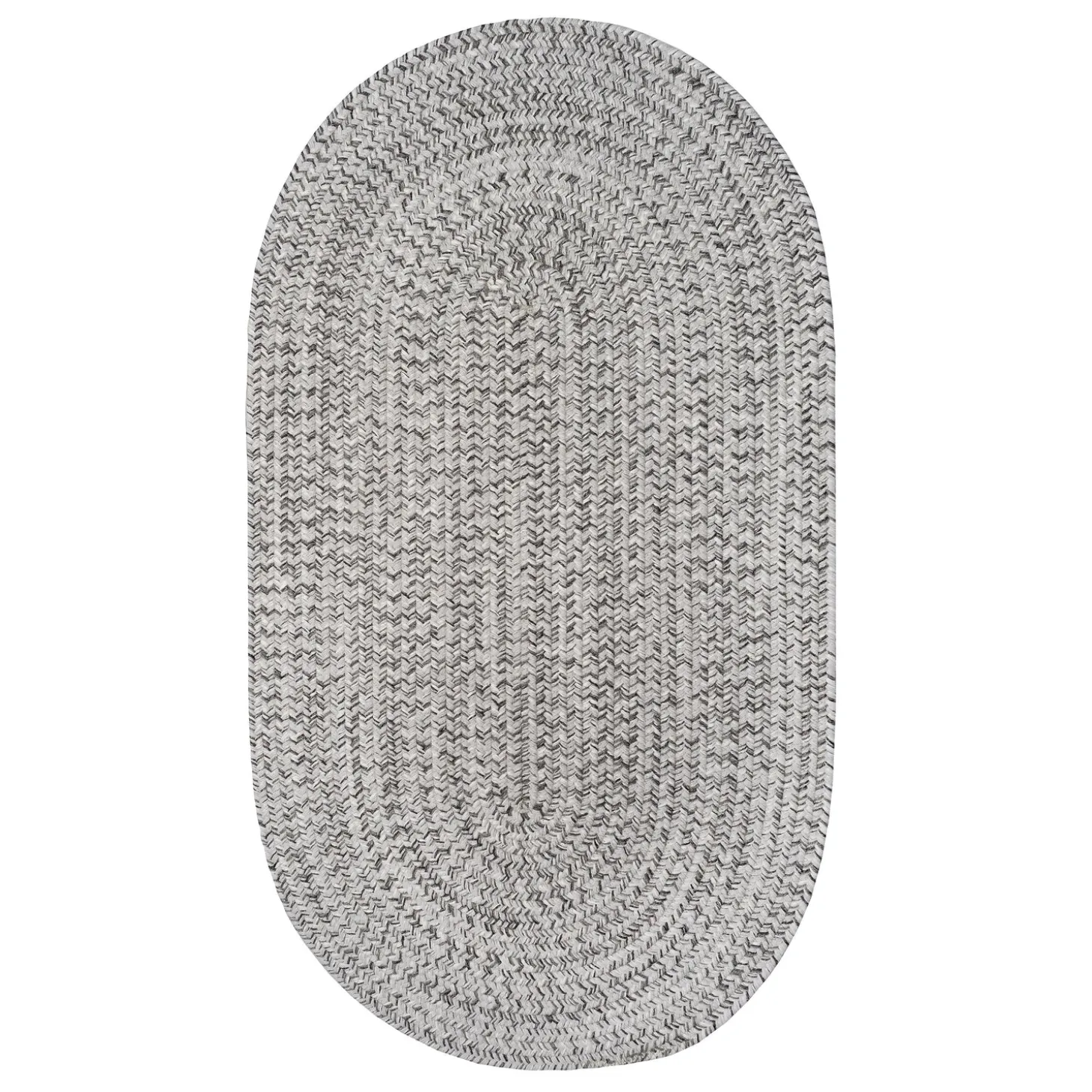 Area Rugs>Plow & Hearth Indoor/Outdoor Oval Pine Creek Braided Polypropylene Rug, 2'7" x 9' Runner