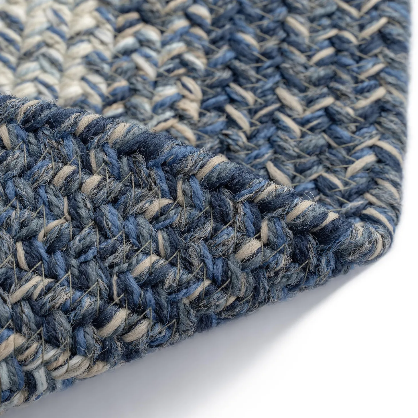 Area Rugs>Plow & Hearth Indoor/Outdoor Oval Woodridge Braided Polypropylene Rug, 2'7" x 9' Runner