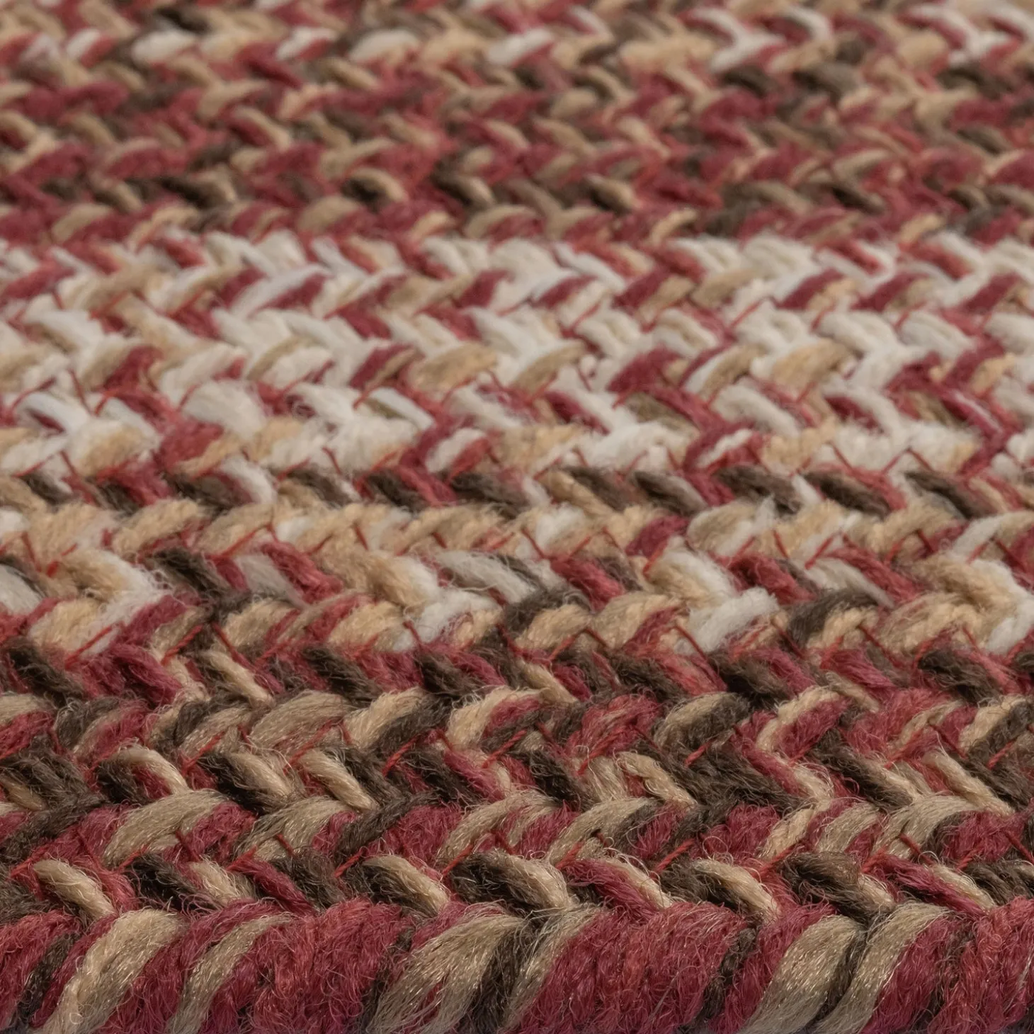 Area Rugs>Plow & Hearth Indoor/Outdoor Oval Woodridge Braided Polypropylene Rug, 2'7" x 9' Runner