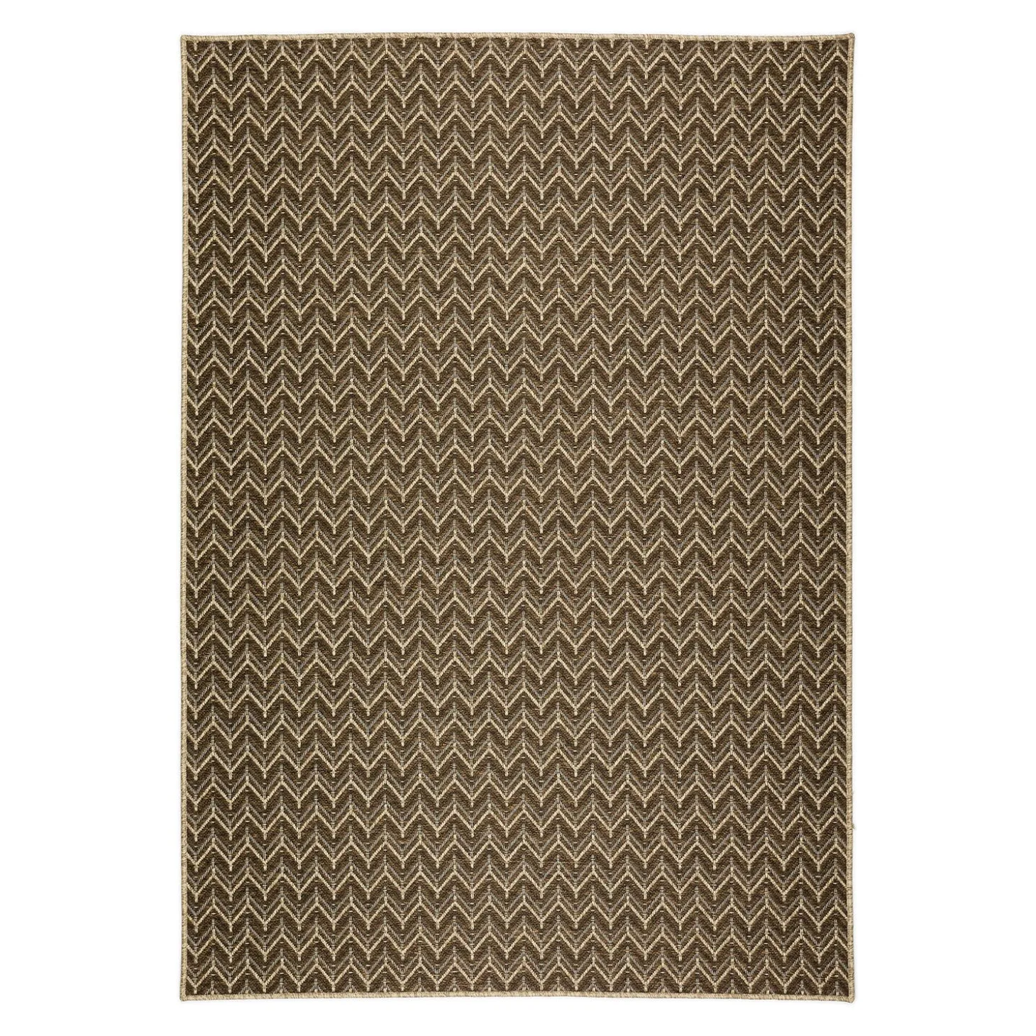 Area Rugs>Plow & Hearth Indoor/Outdoor Santa Anna Chevron Rug, 20" x 30"