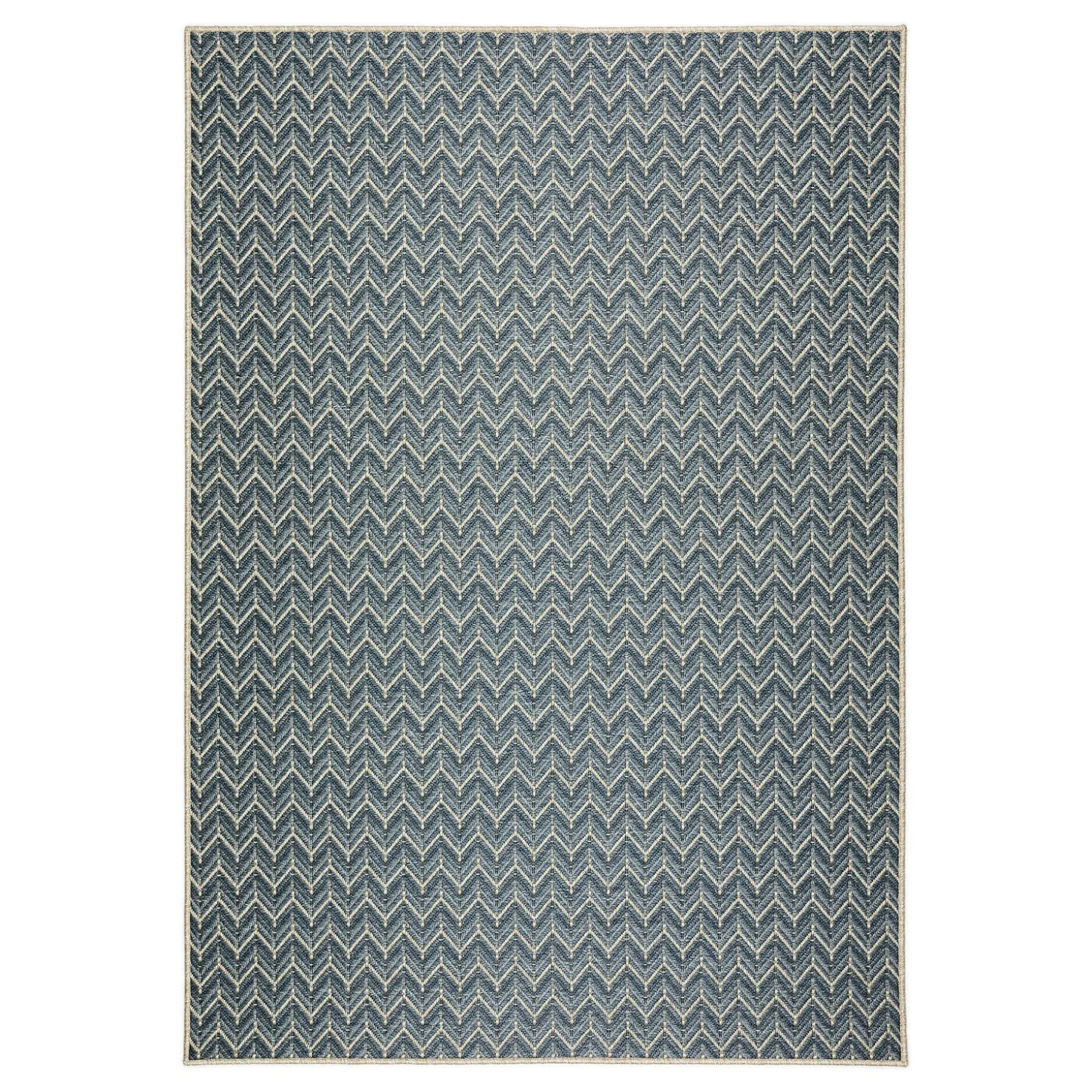 Area Rugs>Plow & Hearth Indoor/Outdoor Santa Anna Chevron Rug, 20" x 30"