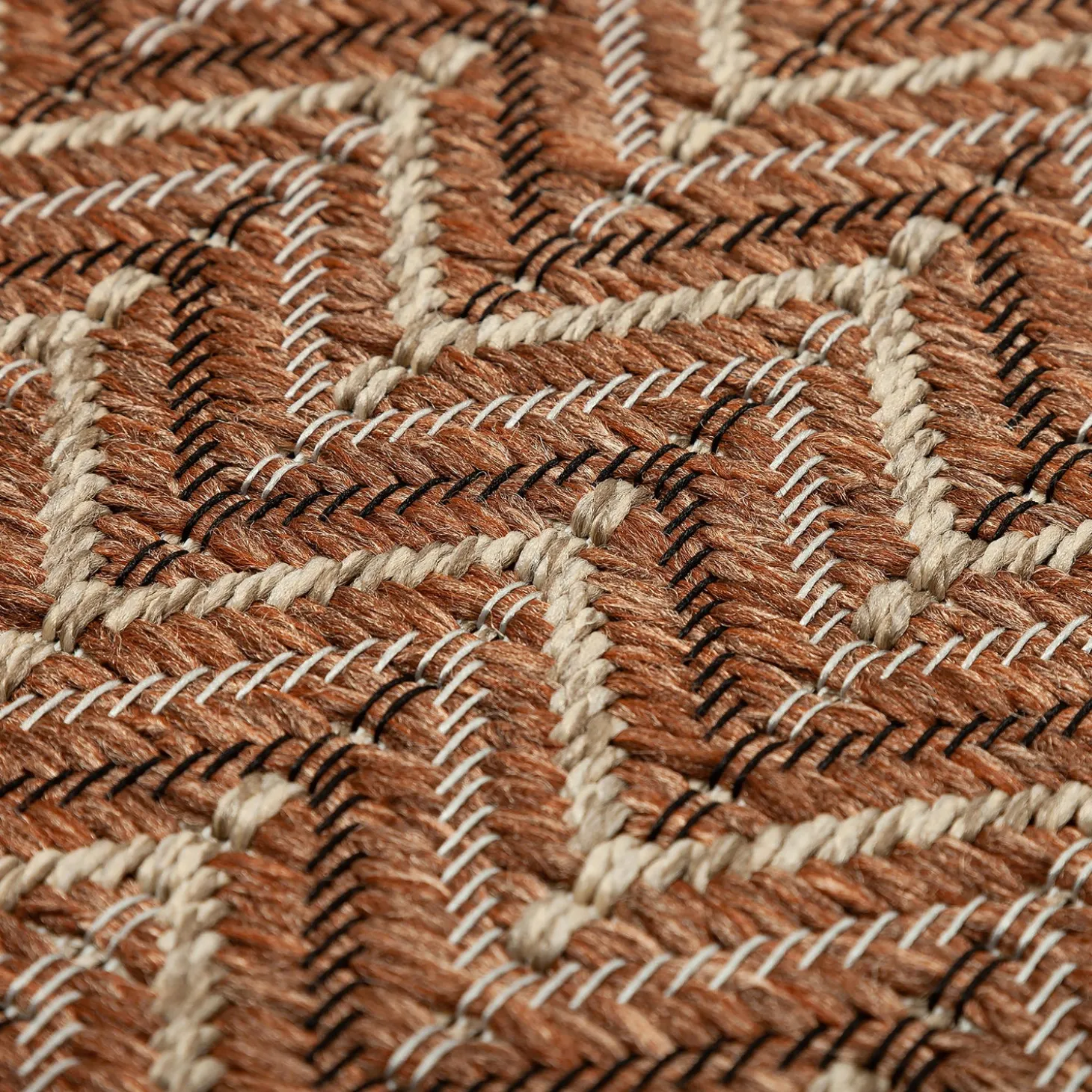 Area Rugs>Plow & Hearth Indoor/Outdoor Santa Anna Chevron Rug, 20" x 30"