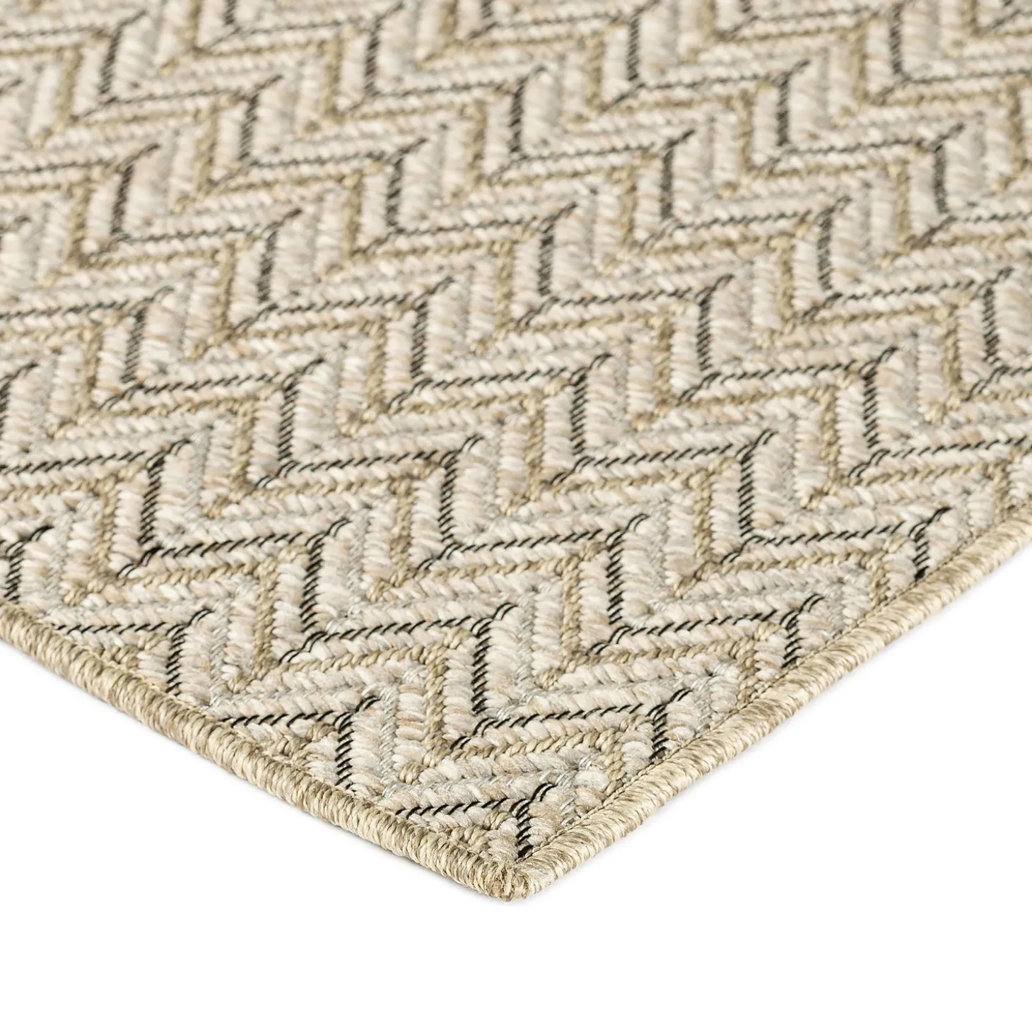 Area Rugs>Plow & Hearth Indoor/Outdoor Santa Anna Chevron Rug, 20" x 30"