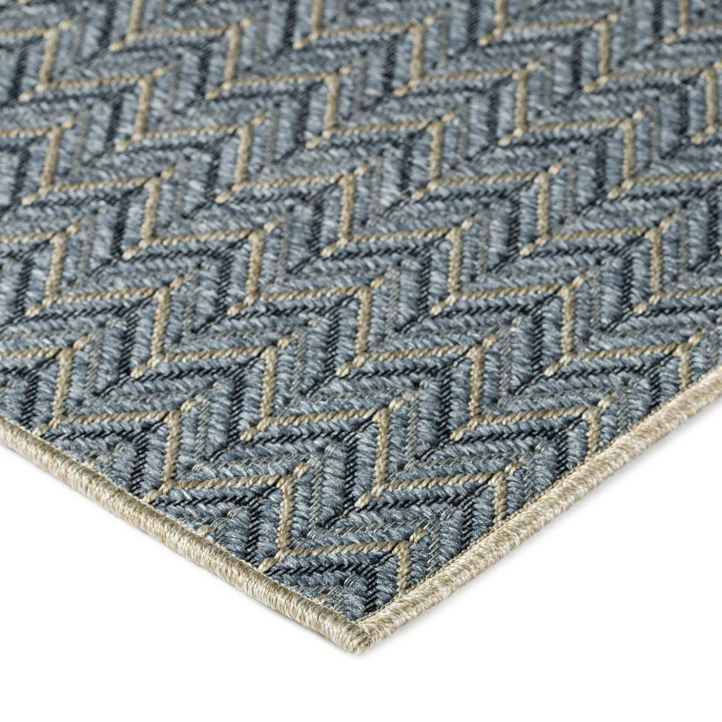 Area Rugs>Plow & Hearth Indoor/Outdoor Santa Anna Chevron Rug, 20" x 30"