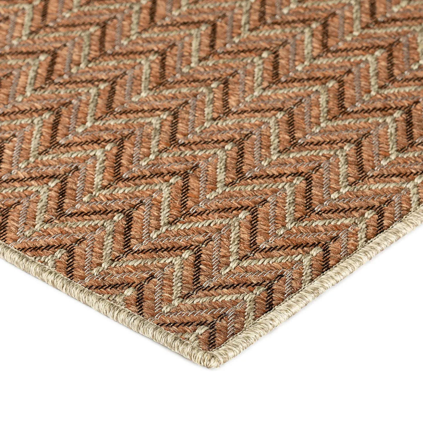 Area Rugs>Plow & Hearth Indoor/Outdoor Santa Anna Chevron Rug, 20" x 30"