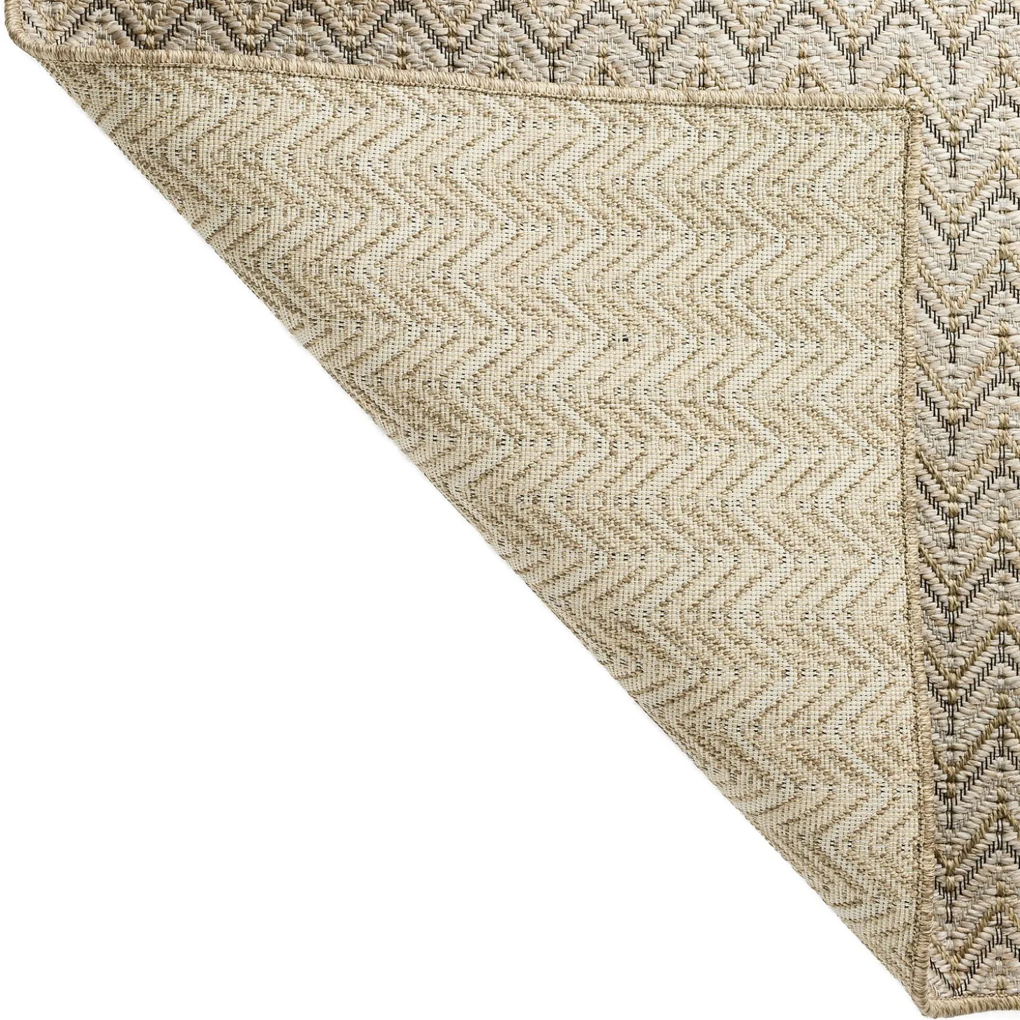 Area Rugs>Plow & Hearth Indoor/Outdoor Santa Anna Chevron Rug, 20" x 30"