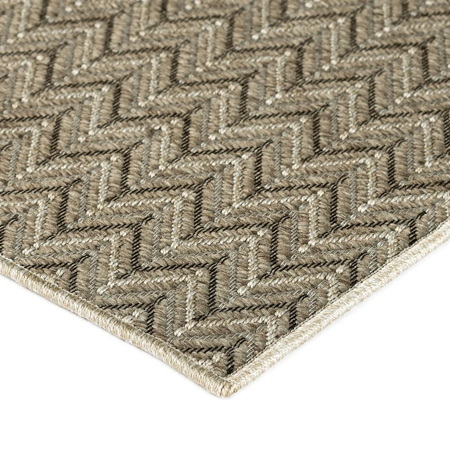 Area Rugs>Plow & Hearth Indoor/Outdoor Santa Anna Chevron Rug, 20" x 30"