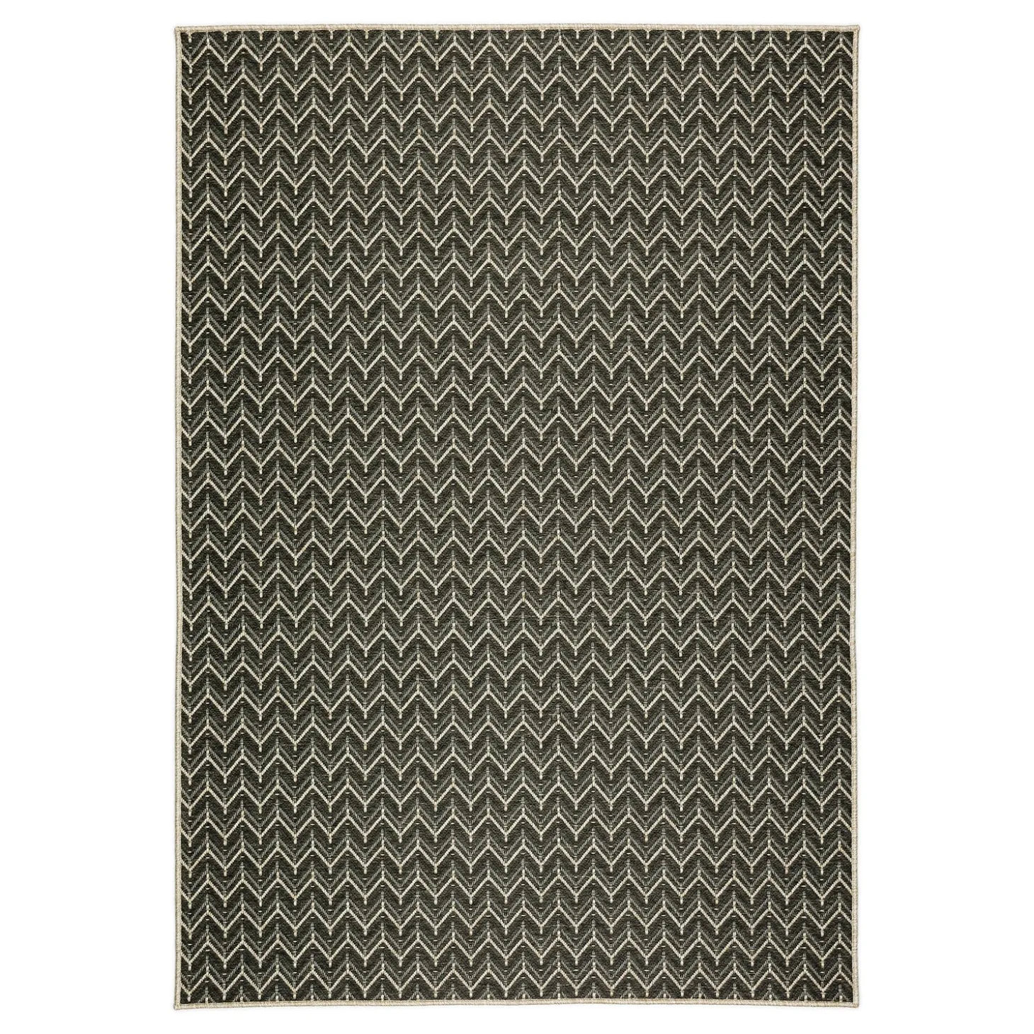 Area Rugs>Plow & Hearth Indoor/Outdoor Santa Anna Chevron Rug, 20" x 30"