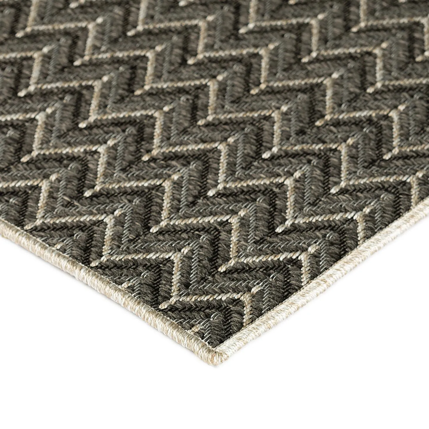 Area Rugs>Plow & Hearth Indoor/Outdoor Santa Anna Chevron Rug, 2'3" x 7'5" Runner