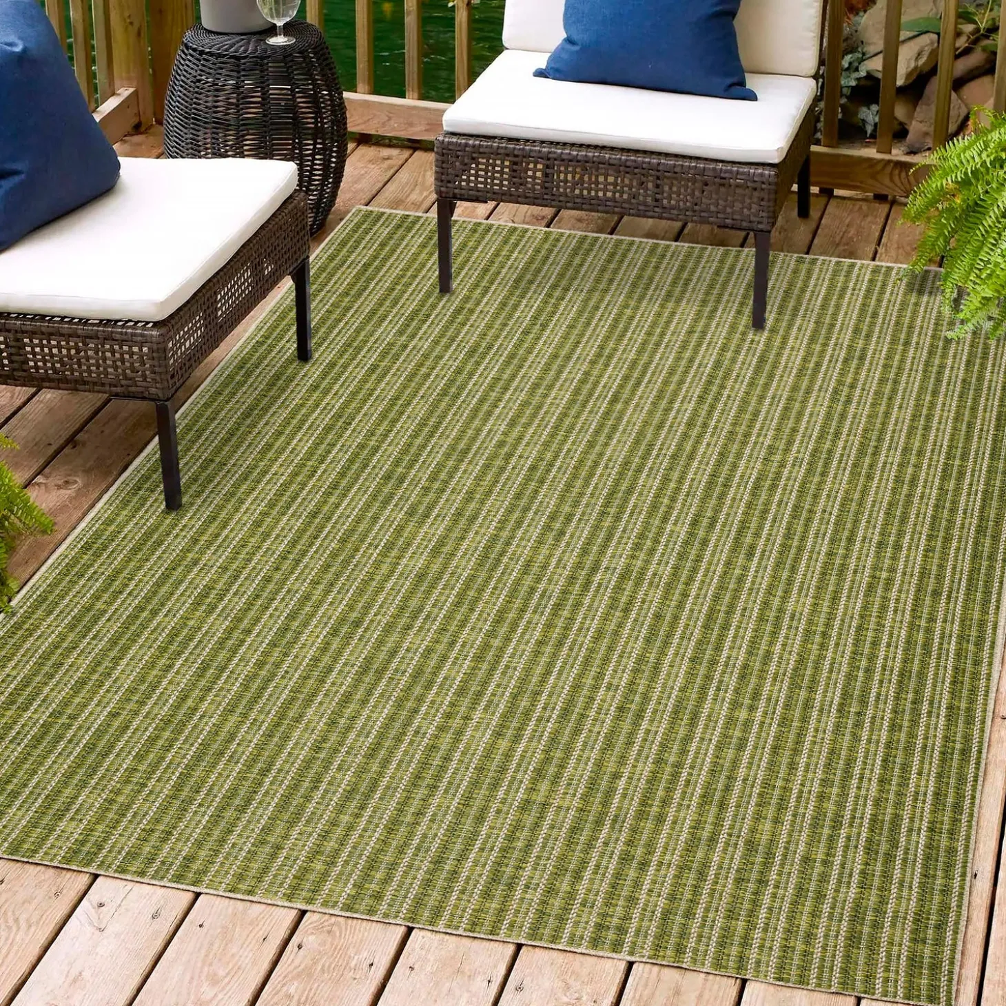 Area Rugs>Plow & Hearth Indoor/Outdoor Santa Anna Chevron Rug, 2'3" x 7'5" Runner