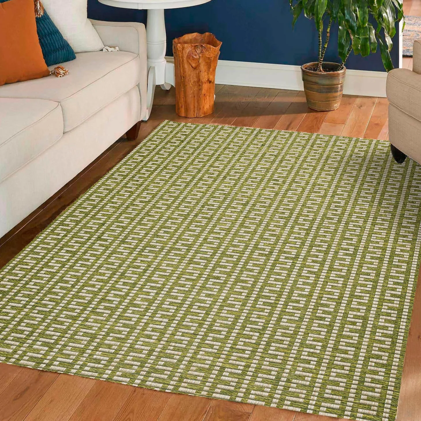 Area Rugs>Plow & Hearth Indoor/Outdoor Santa Anna Chevron Rug, 2'3" x 7'5" Runner