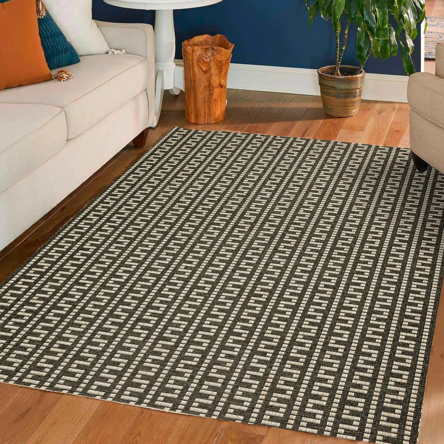 Area Rugs>Plow & Hearth Indoor/Outdoor Santa Anna Chevron Rug, 2'3" x 7'5" Runner