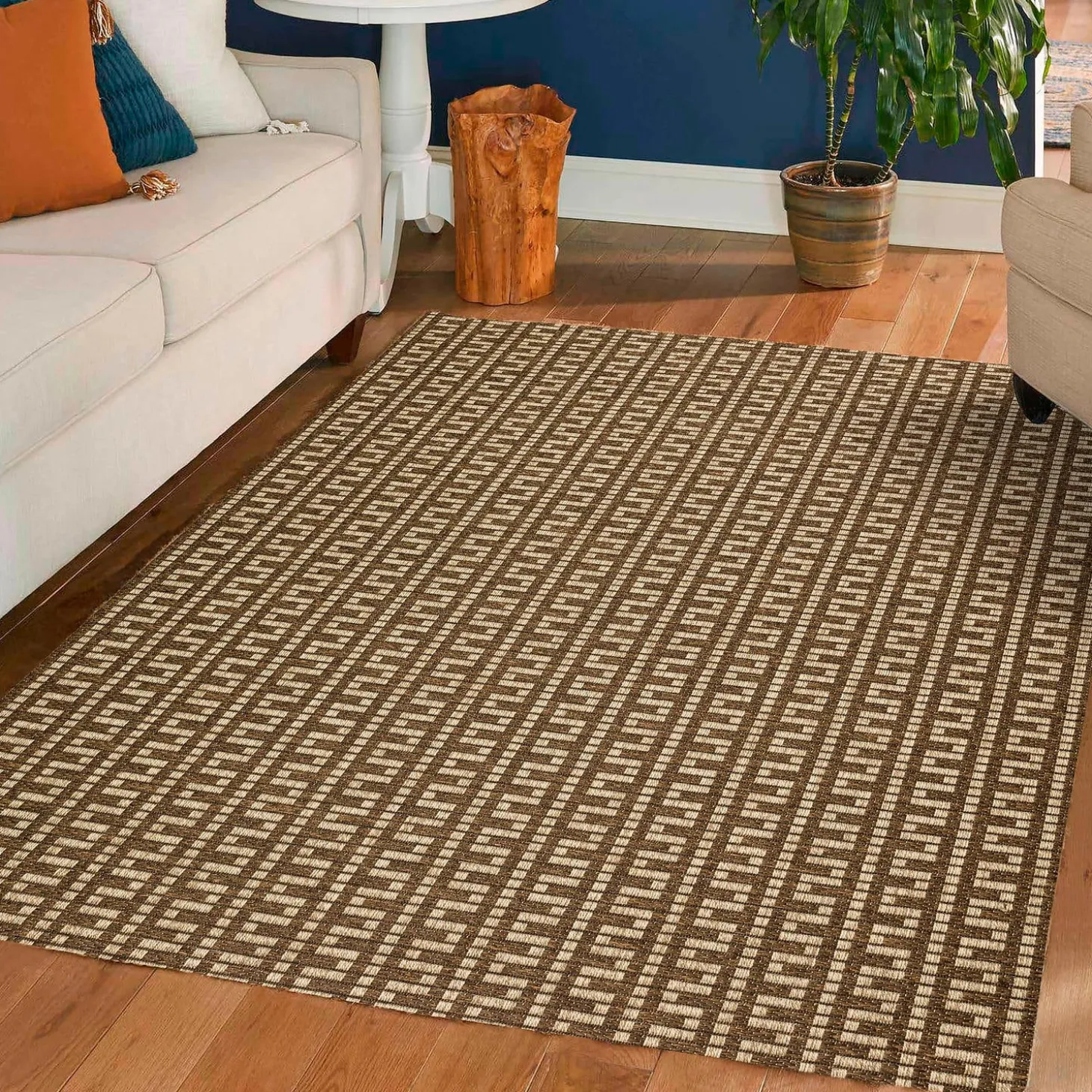 Area Rugs>Plow & Hearth Indoor/Outdoor Santa Anna Chevron Rug, 2'3" x 7'5" Runner
