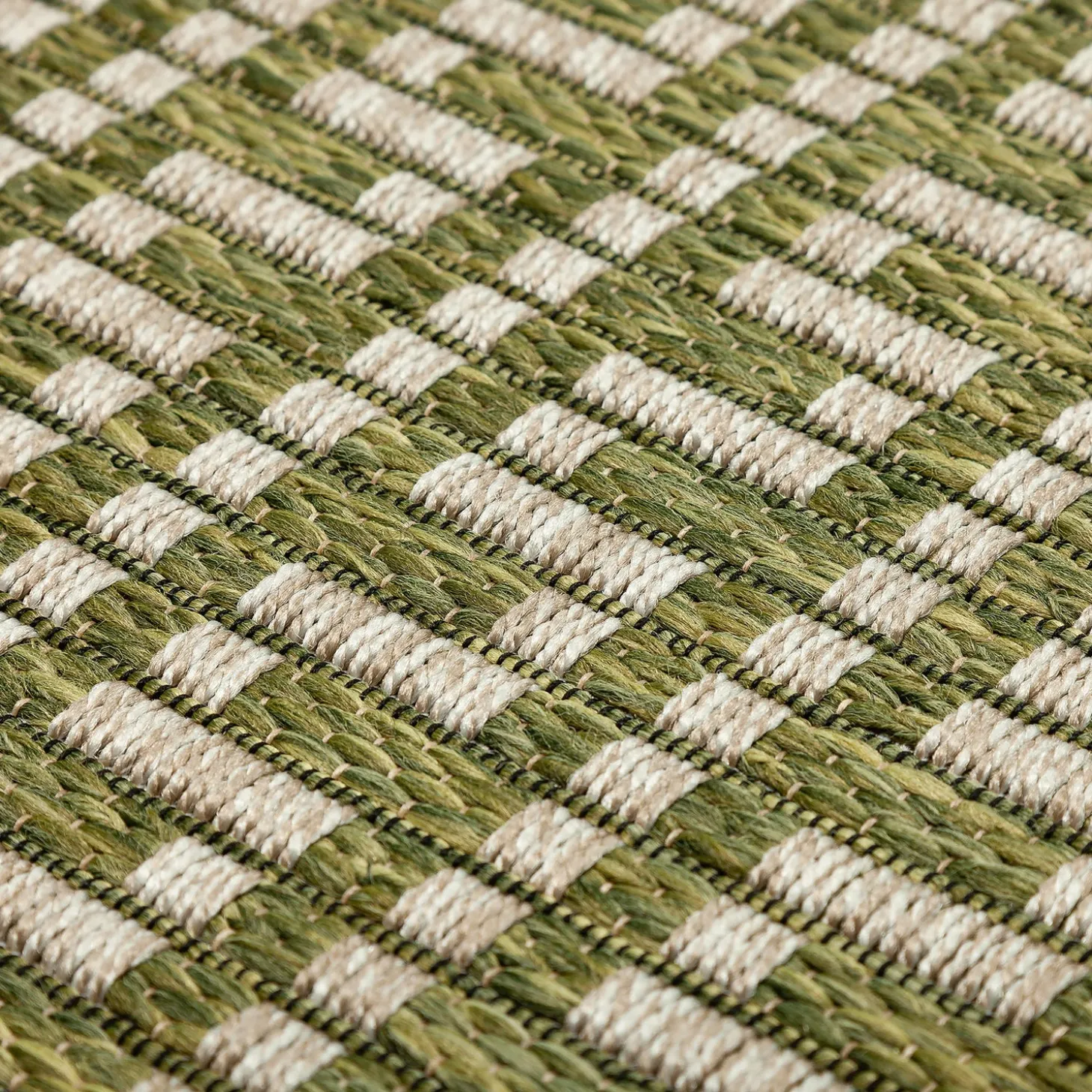 Area Rugs>Plow & Hearth Indoor/Outdoor Santa Anna Striped Rug, 5'1" x 7'5"