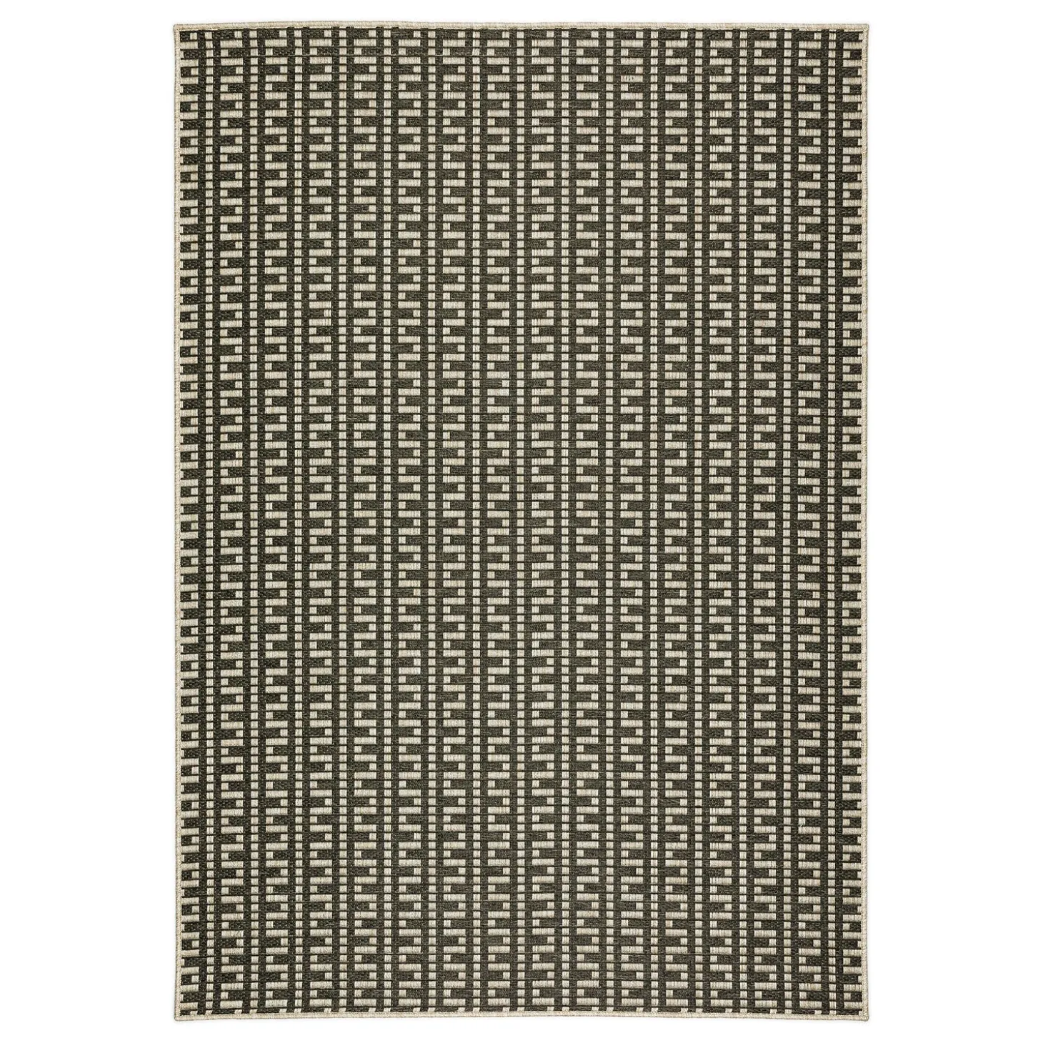 Area Rugs>Plow & Hearth Indoor/Outdoor Santa Anna Striped Rug, 5'1" x 7'5"