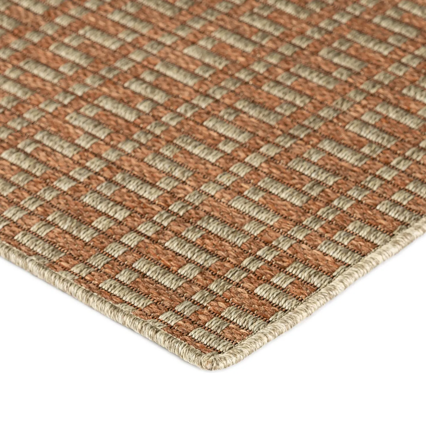 Area Rugs>Plow & Hearth Indoor/Outdoor Santa Anna Striped Rug, 5'1" x 7'5"