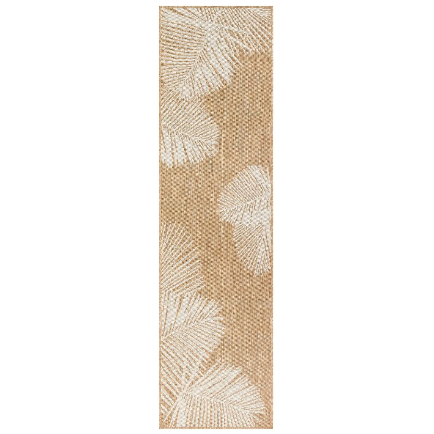 Runners>Plow & Hearth Indoor/Outdoor Textured Palms Polypropylene, 23" x 7'6" Runner