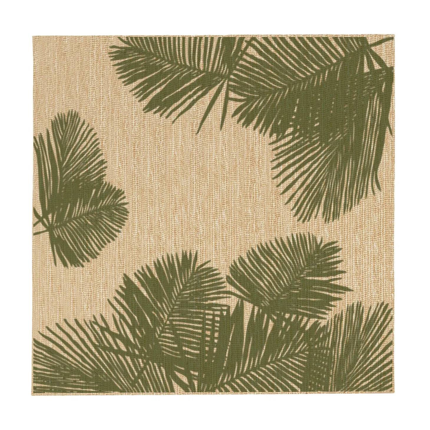 Runners>Plow & Hearth Indoor/Outdoor Textured Palms Polypropylene, 23" x 7'6" Runner