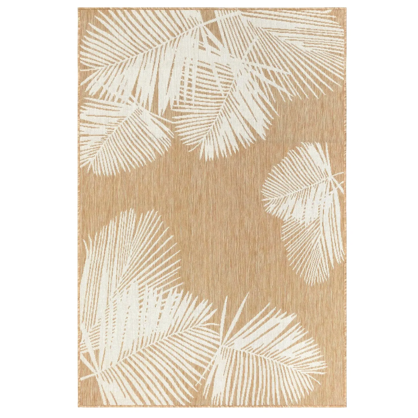Area Rugs>Plow & Hearth Indoor/Outdoor Textured Palms Polypropylene Rug, 4'10" x 7'6"