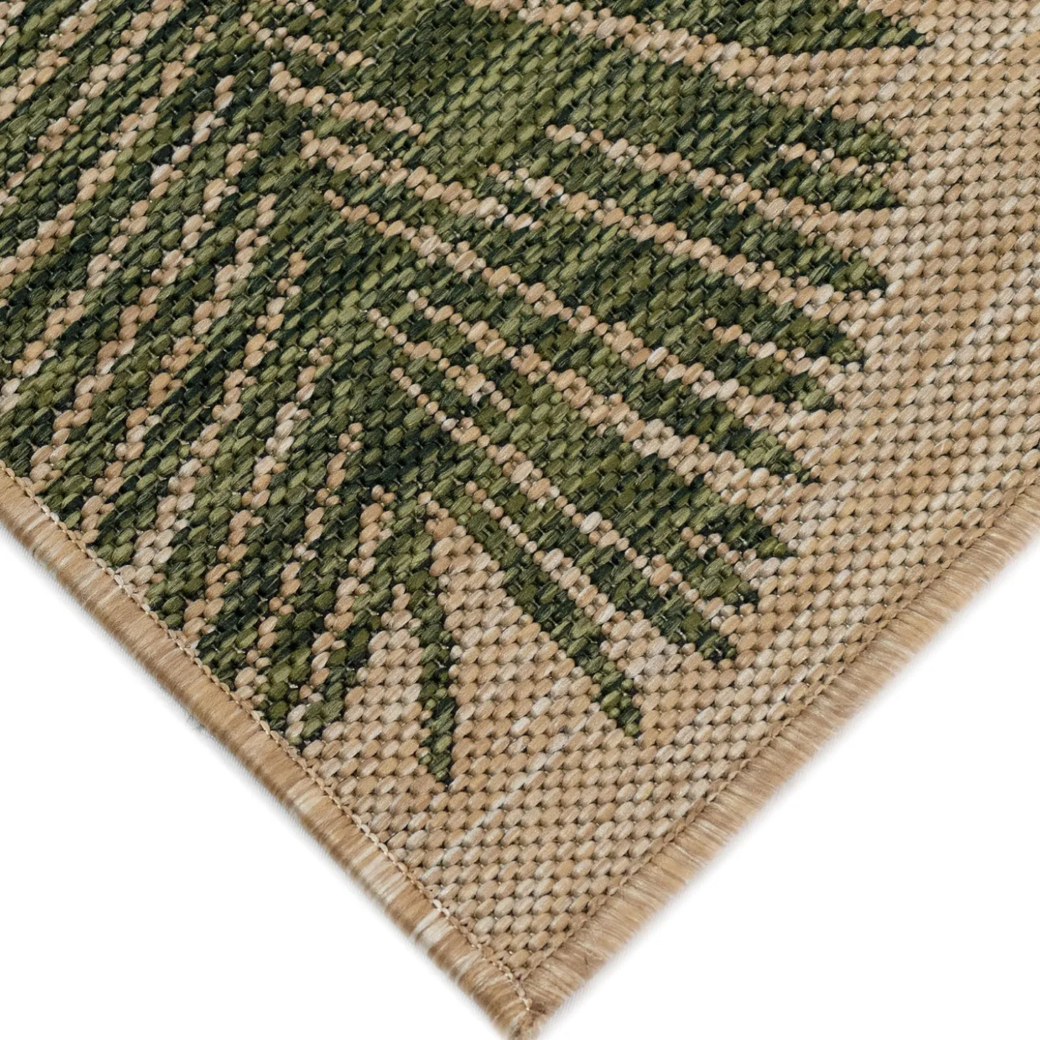 Area Rugs>Plow & Hearth Indoor/Outdoor Textured Palms Polypropylene Rug, 7'10" x 9'10"