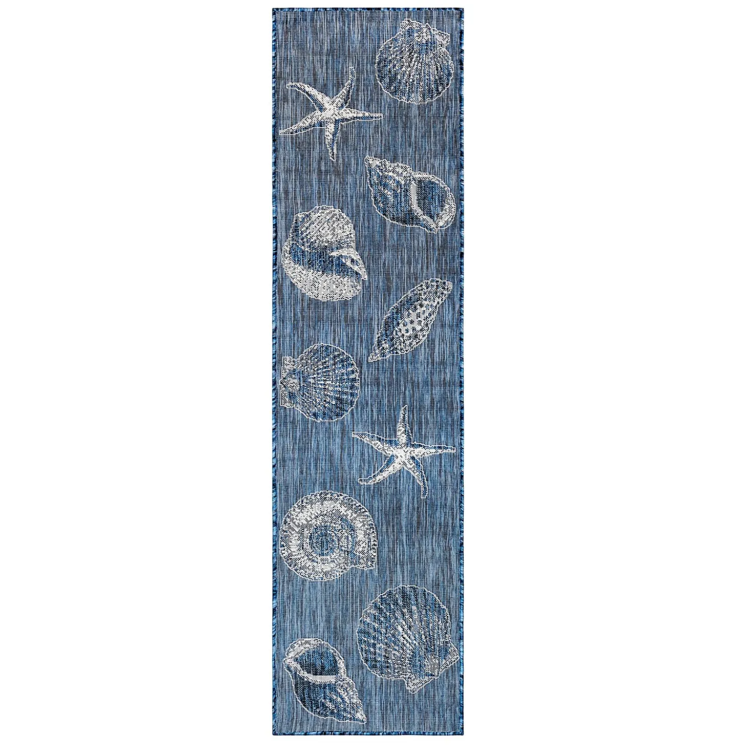 Area Rugs>Plow & Hearth Indoor/Outdoor Textured Shells Polypropylene Rug, 6'6" x 9'4"
