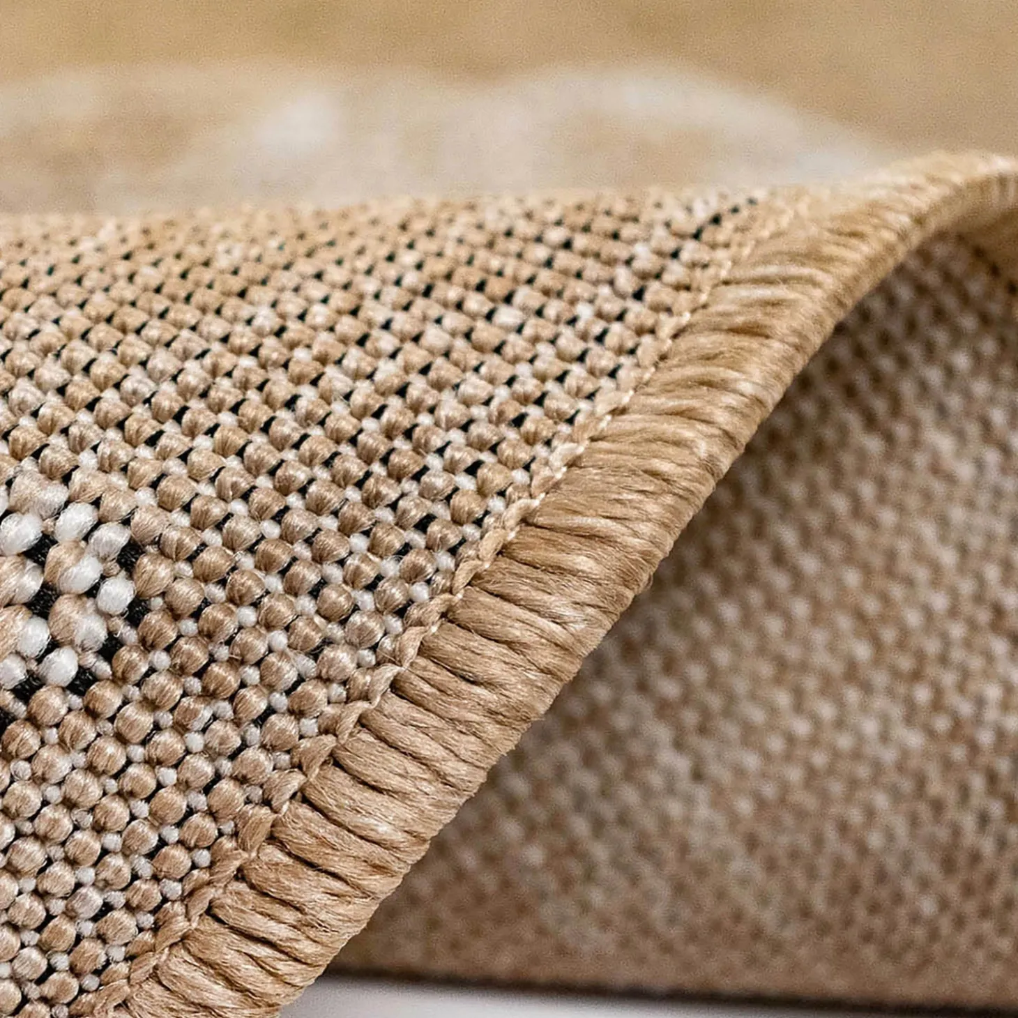 Runners>Plow & Hearth Indoor/Outdoor Textured Shells Polypropylene Runner, 23" x 7'6"