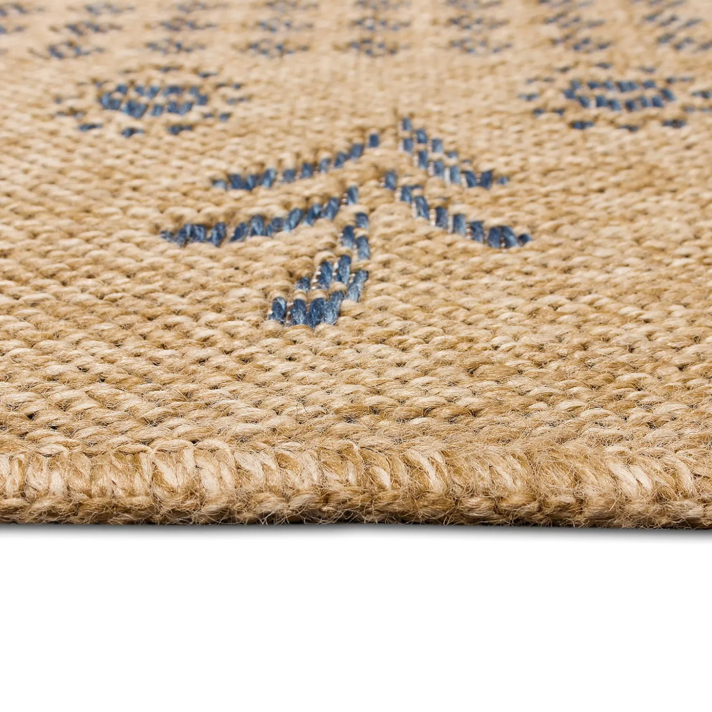 Area Rugs>Plow & Hearth Indoor/Outdoor Toulouse Block Print Rug, 7'10" x 9'10"