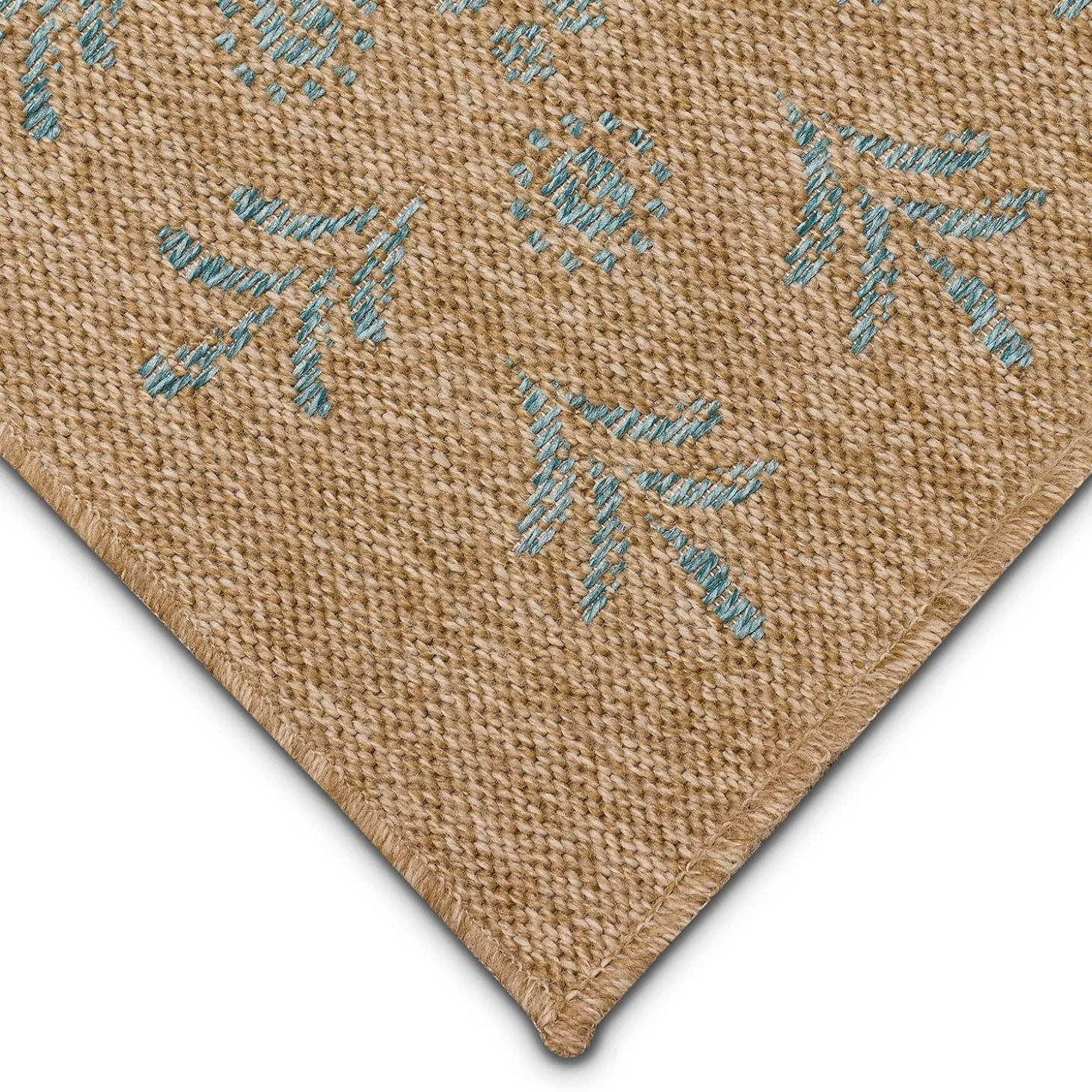 Area Rugs>Plow & Hearth Indoor/Outdoor Toulouse Block Print Rug, 7'10" x 9'10"