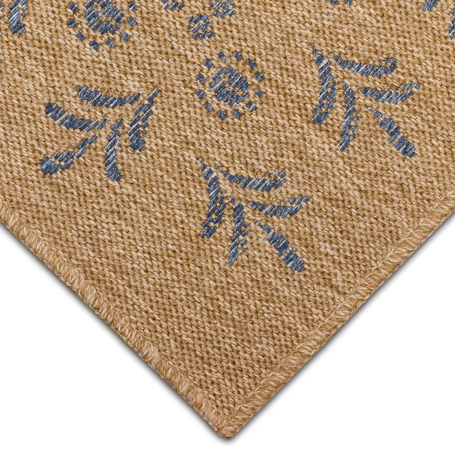 Area Rugs>Plow & Hearth Indoor/Outdoor Toulouse Block Print Rug, 7'10" x 9'10"