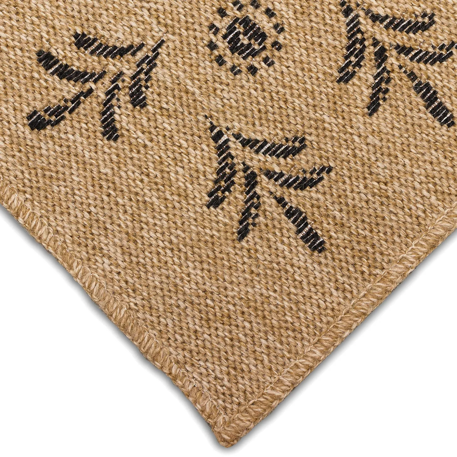 Area Rugs>Plow & Hearth Indoor/Outdoor Toulouse Block Print Rug, 7'10" x 9'10"