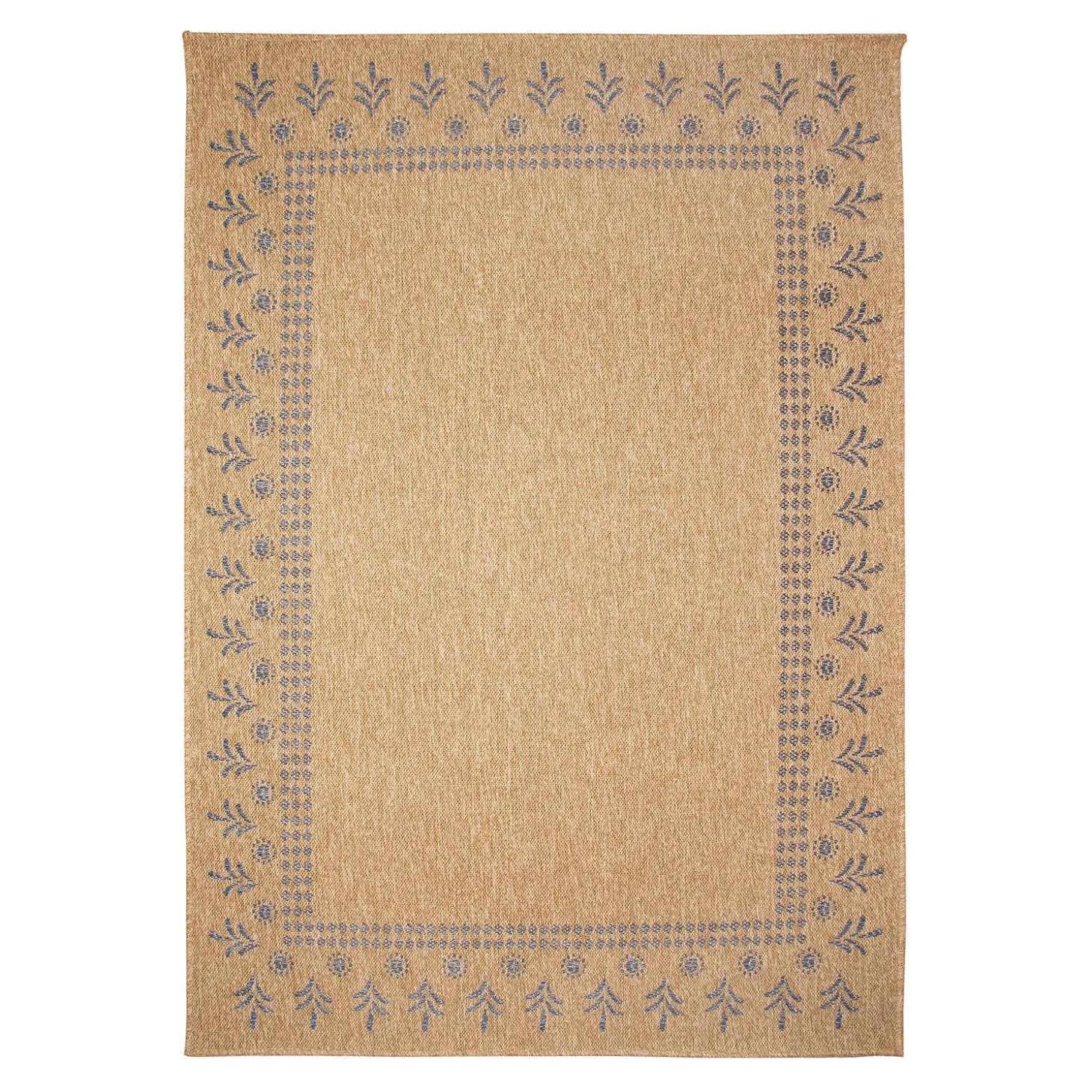 Area Rugs>Plow & Hearth Indoor/Outdoor Toulouse Block Print Rug, 7'10" x 9'10"
