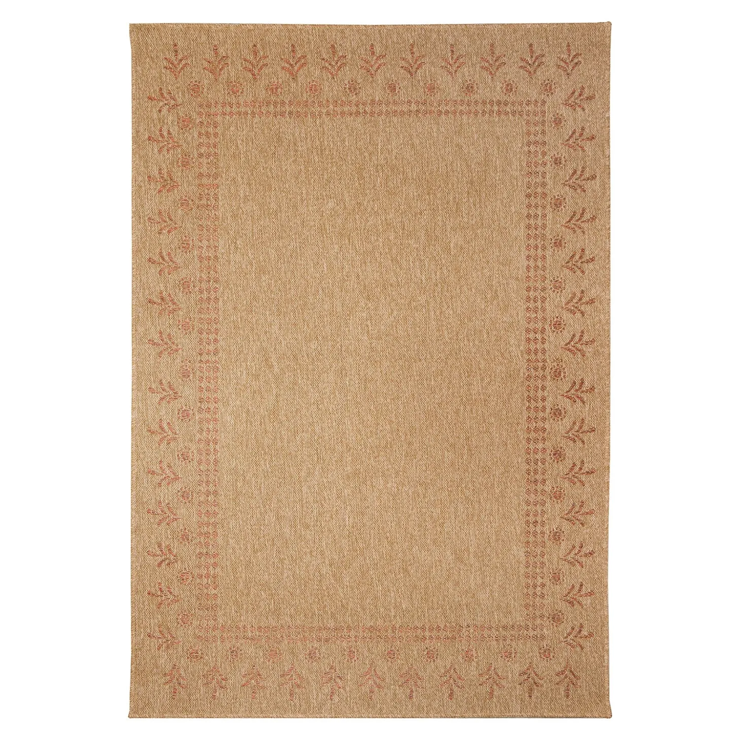 Area Rugs>Plow & Hearth Indoor/Outdoor Toulouse Block Print Rug, 7'10" x 9'10"