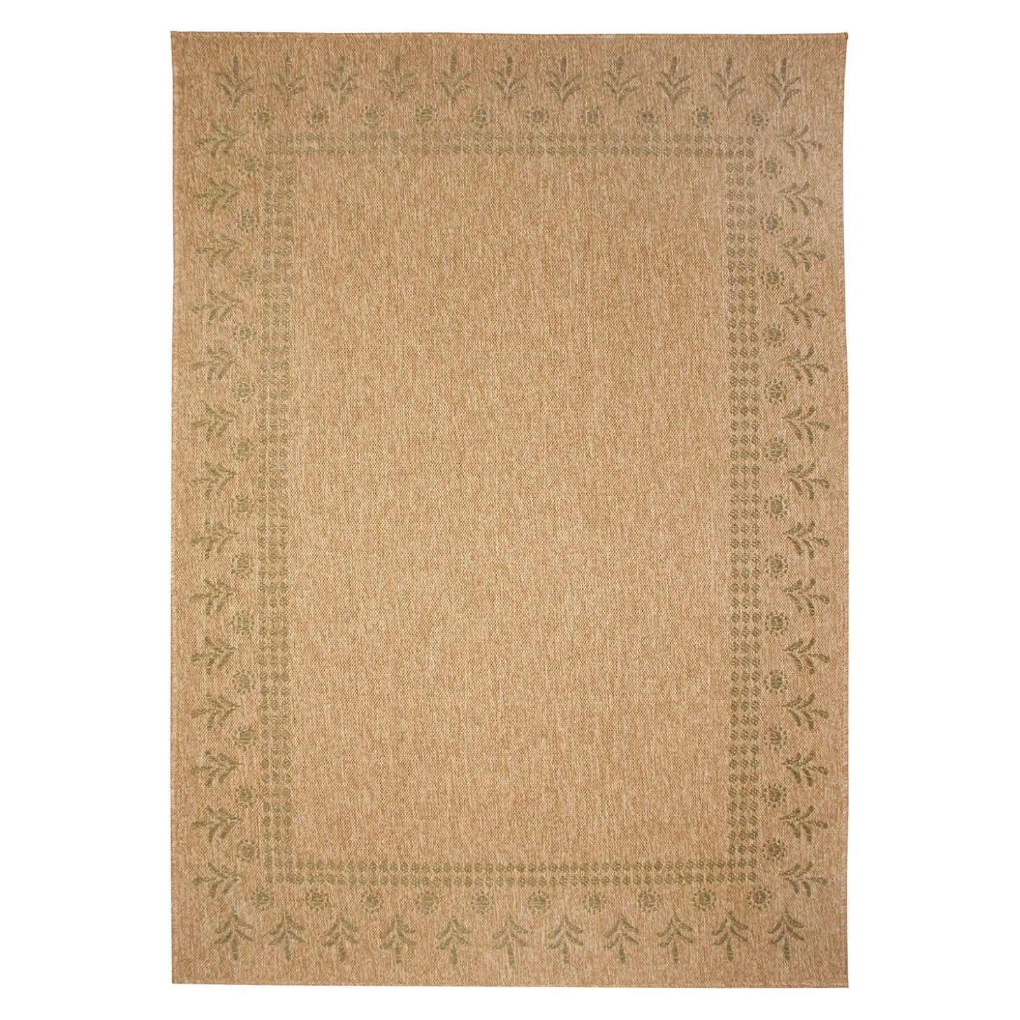 Area Rugs>Plow & Hearth Indoor/Outdoor Toulouse Block Print Rug, 7'10" x 9'10"