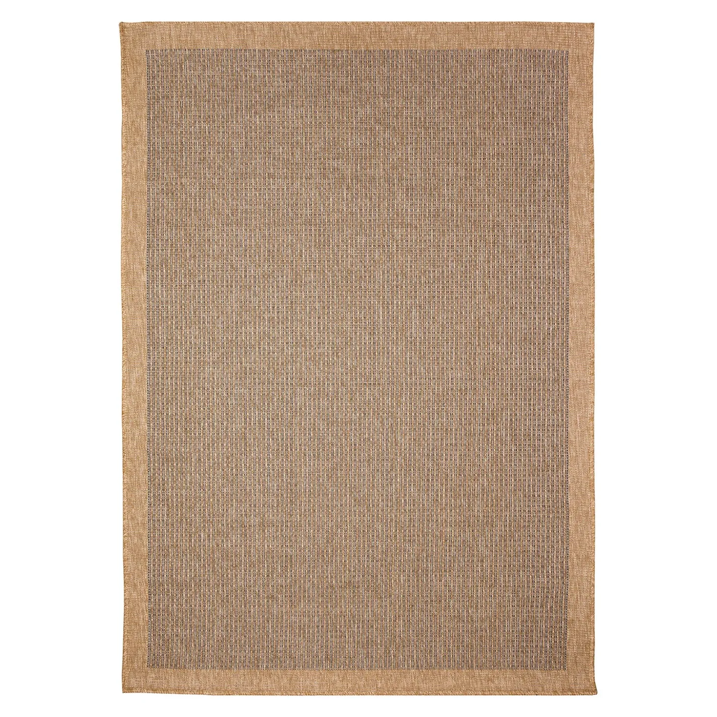 Area Rugs>Plow & Hearth Indoor/Outdoor Toulouse Border Print Rug, 6'6" x 9'4"