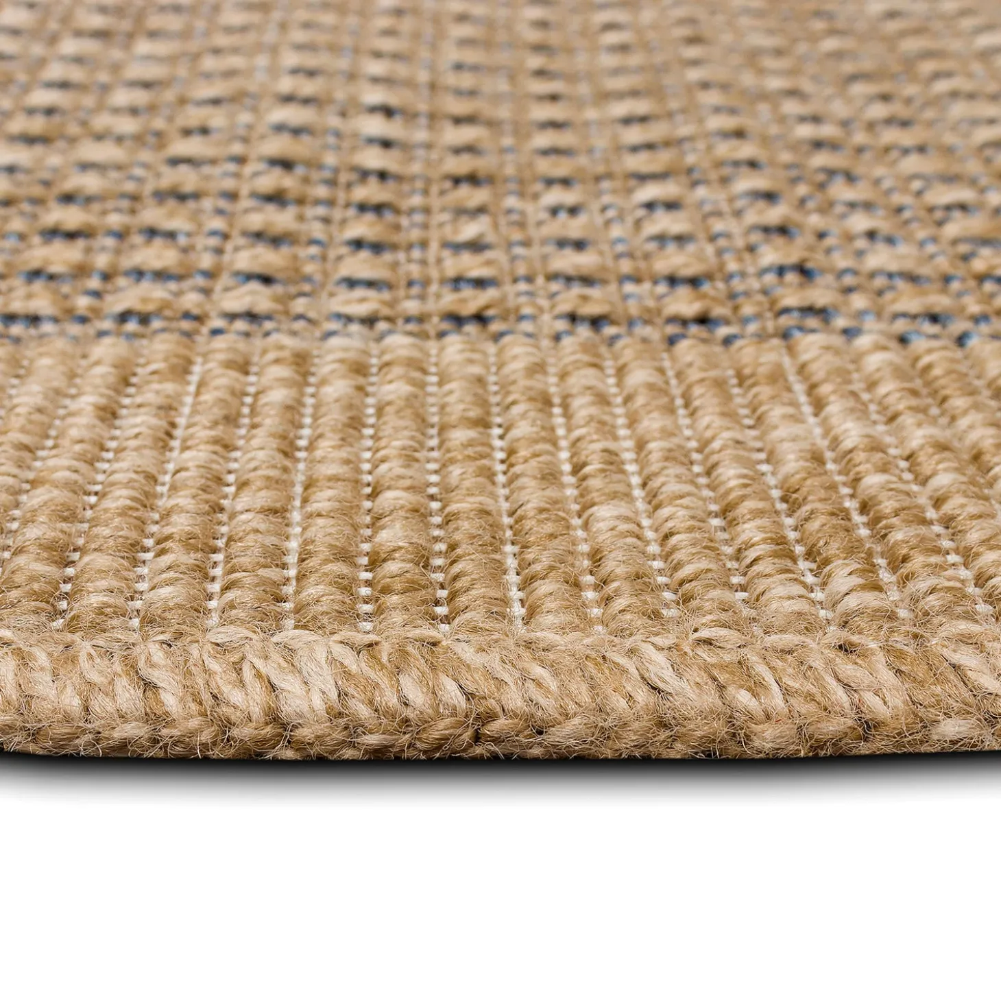 Area Rugs>Plow & Hearth Indoor/Outdoor Toulouse Border Print Rug, 6'6" x 9'4"
