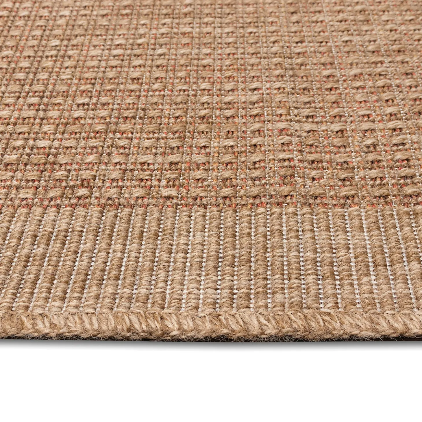 Area Rugs>Plow & Hearth Indoor/Outdoor Toulouse Border Print Rug, 6'6" x 9'4"