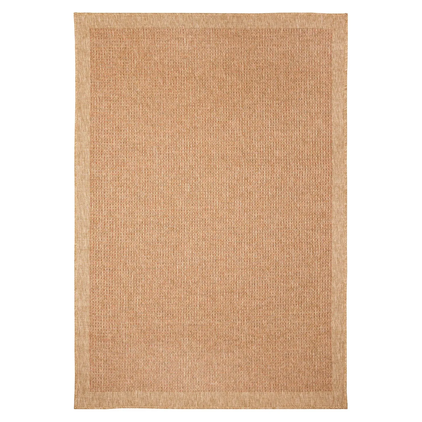Area Rugs>Plow & Hearth Indoor/Outdoor Toulouse Border Print Rug, 6'6" x 9'4"