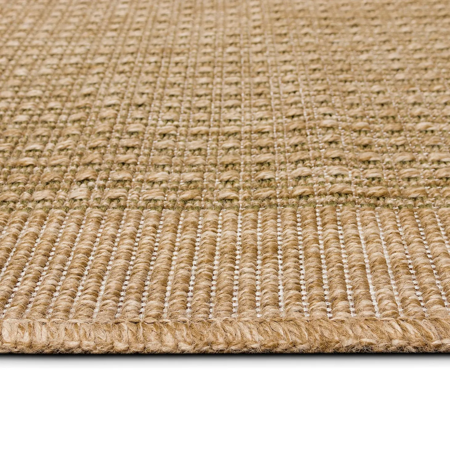 Area Rugs>Plow & Hearth Indoor/Outdoor Toulouse Border Print Rug, 6'6" x 9'4"