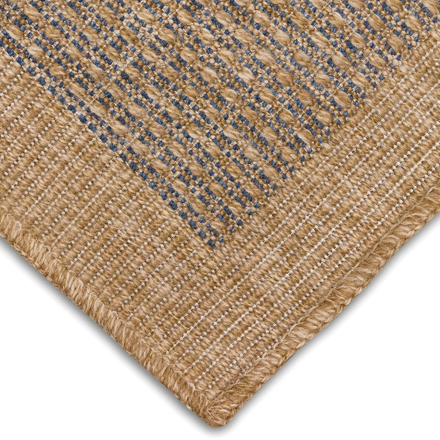 Area Rugs>Plow & Hearth Indoor/Outdoor Toulouse Border Print Rug, 6'6" x 9'4"