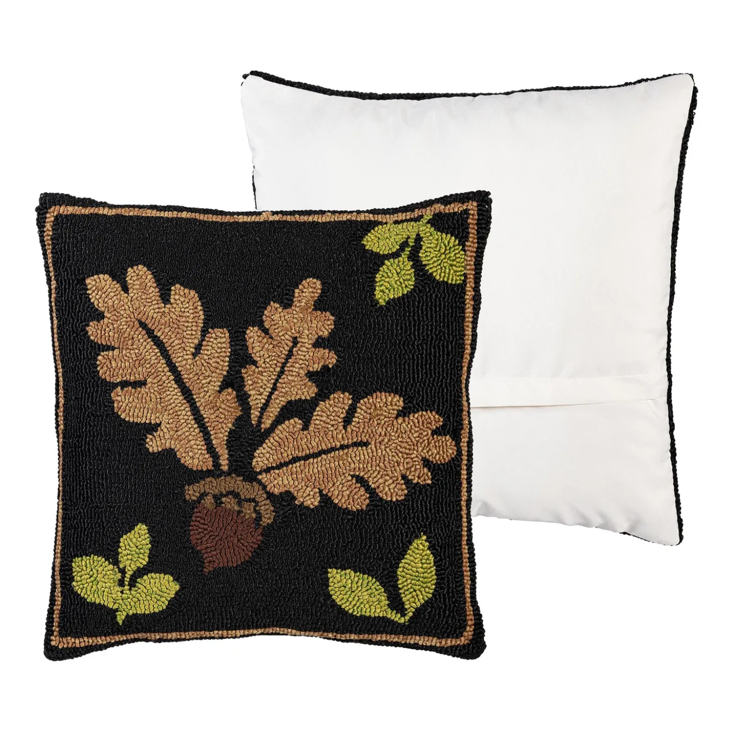 Decorative Pillows>Plow & Hearth Indoor/Outdoor Woodland Throw Pillow with Acorn